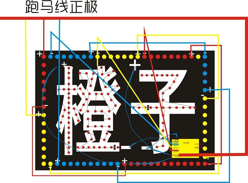 Led電子燈箱簡(jiǎn)便制造教程（4）接線(xiàn)解釋